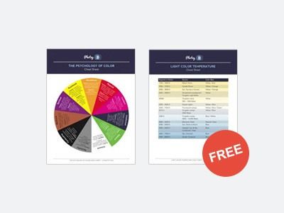 𝗙𝗥𝗘𝗘 𝗕𝗢𝗡𝗨𝗦: 2 printable cheat sheets – ‘Color Temperature' & ‘Color Psychology' ($20 Value)